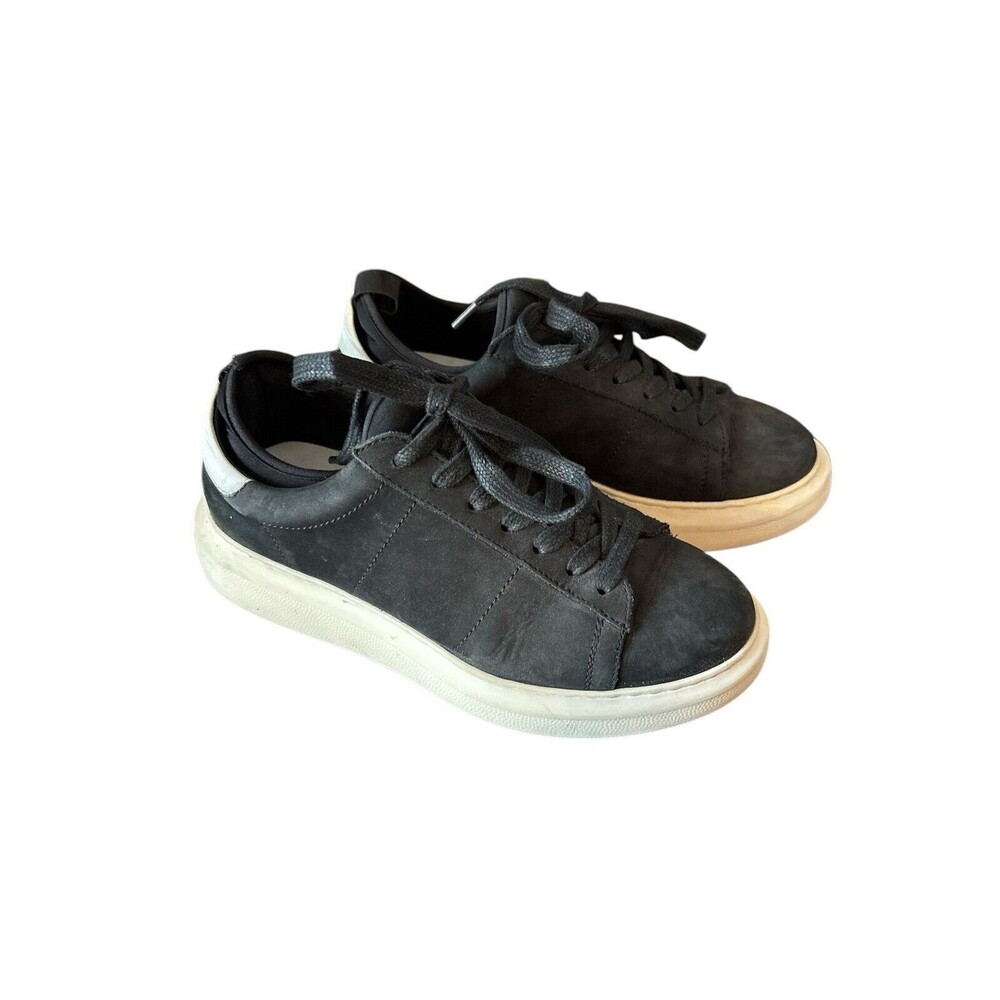 GREATS The Royale Sneaker Shoes Low Top Black Suede Women's US 6/EU 36